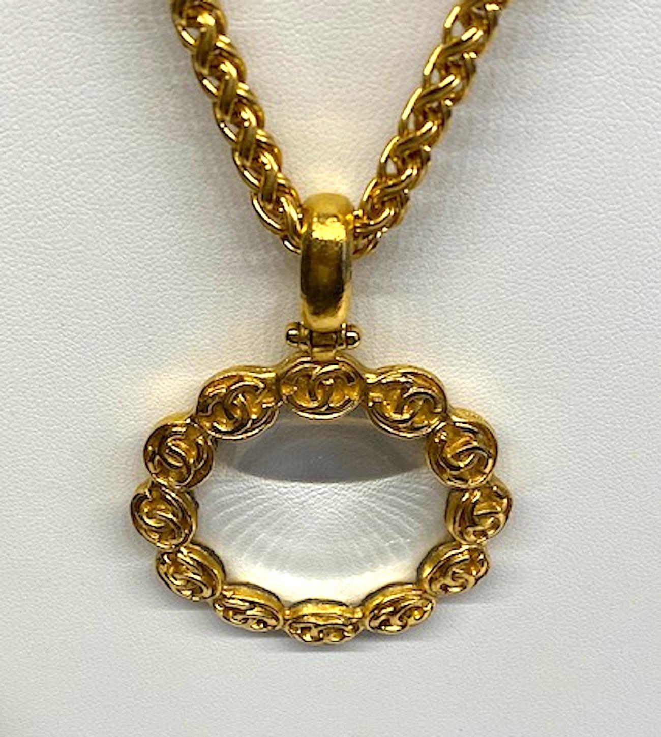 Chanel Magnifying Lens Pendant Necklace, Autumn 1997 Collection 4