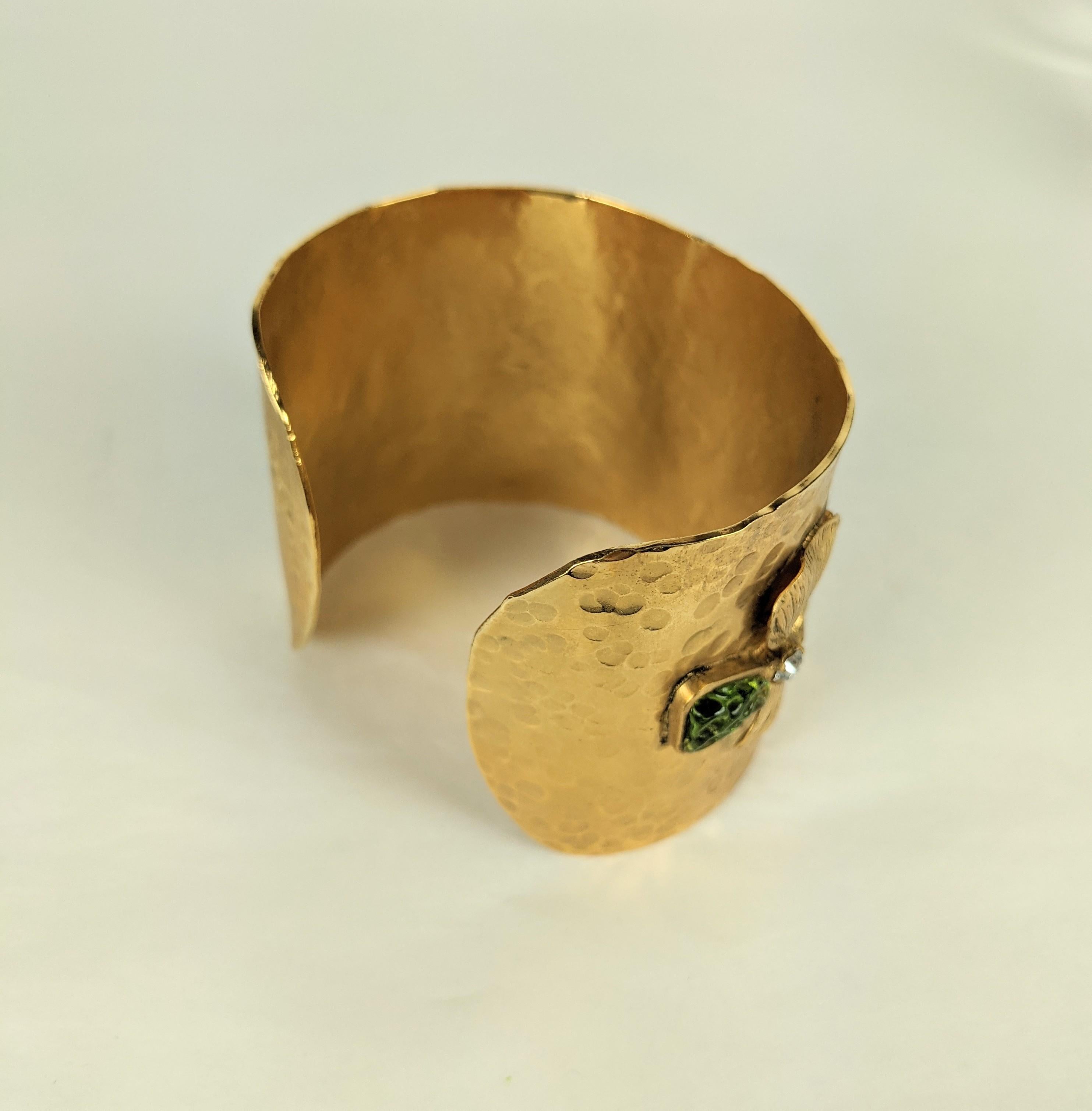 Baroque Chanel Maison Gripoix Floral Cuff Bracelet For Sale