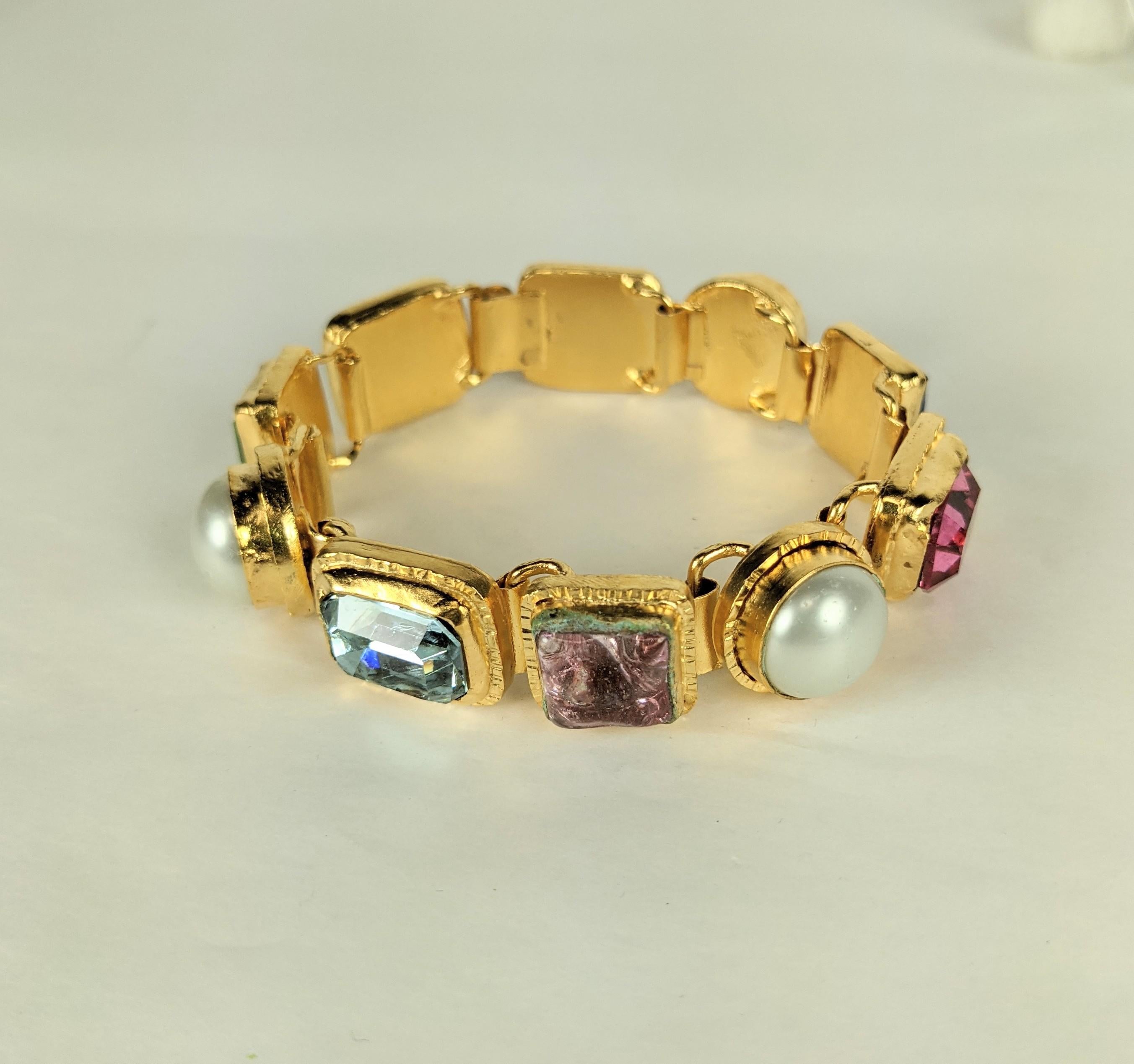 Chanel Maison Gripoix Renaissance Link Bracelet In Excellent Condition For Sale In New York, NY