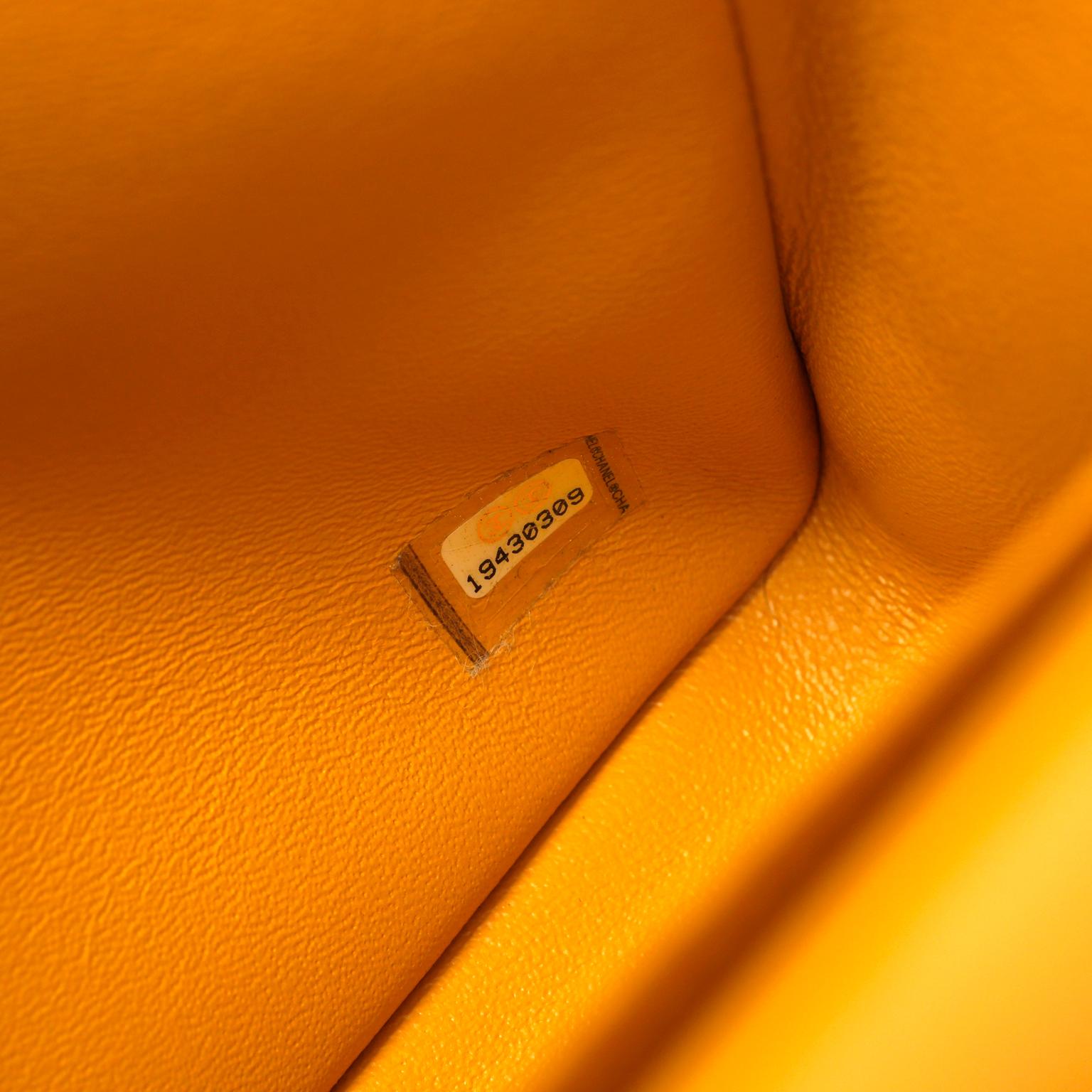 Chanel Marigold Lambskin Jumbo Classic Double Flap Bag 1