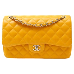 Chanel Marigold Lambskin Jumbo Classic Double Flap Bag