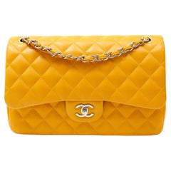 Chanel Marigold Lambskin Jumbo Classic Double Flap Bag