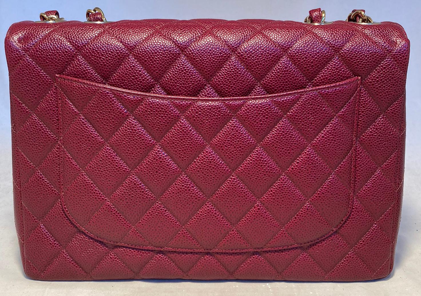 maroon chanel bag