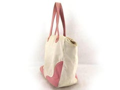 Chanel Marshmallow 218712 Pink Canvas Tote