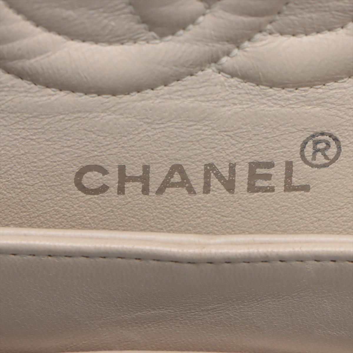 Chanel Matelasse 25 Lambskin Double Flap Double Chain Bag White 7