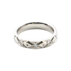 Chanel Matelasse Band Ring Platinum and Diamonds 4 - 47