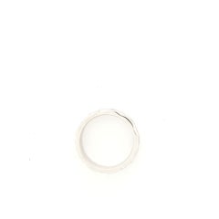 Chanel Matelasse Band Ring Platinum and Diamonds Silver