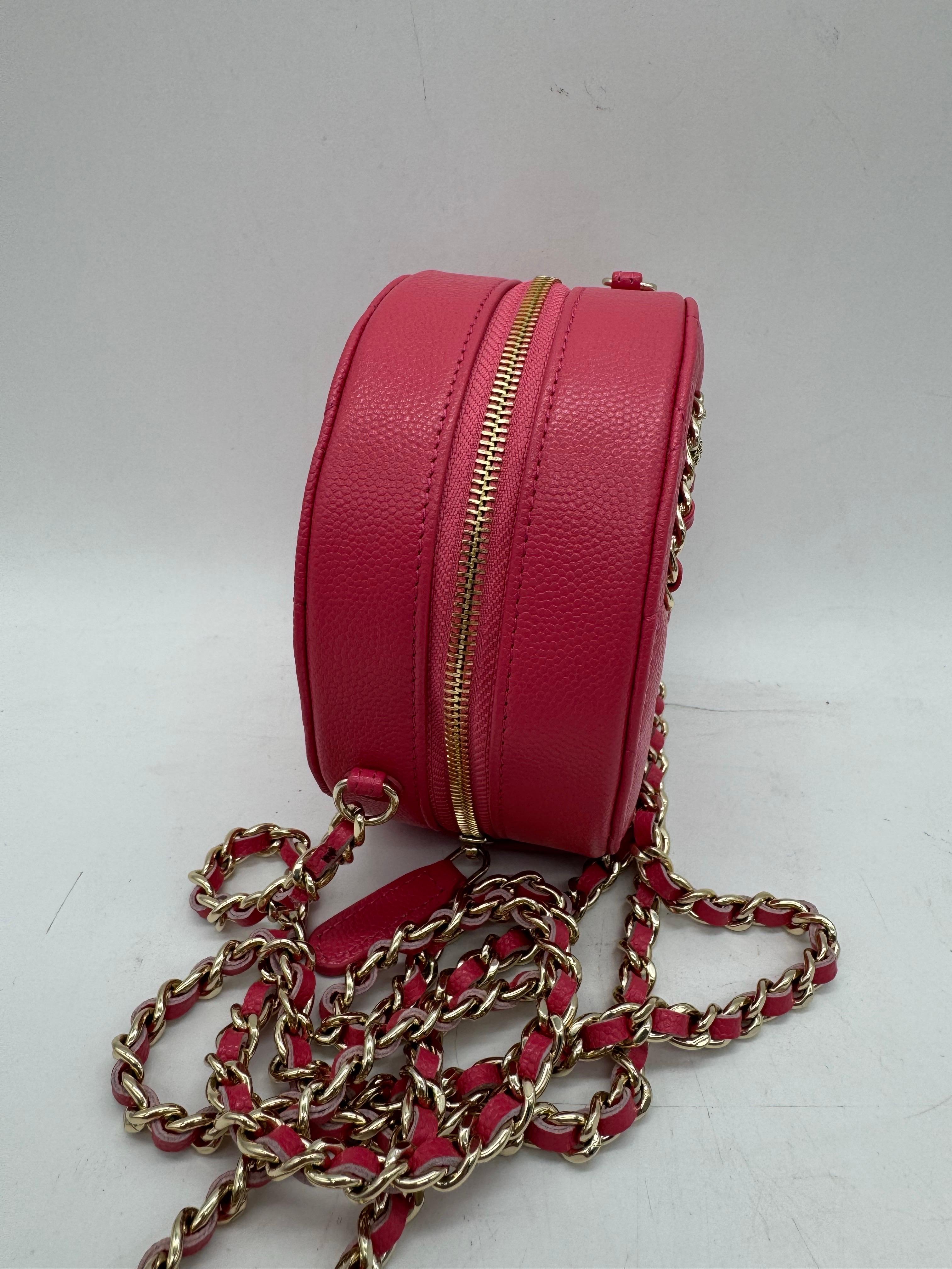 CHANEL Matelasse Caviar Skin Chain Umhängetasche Pink CC Auth For Sale 6