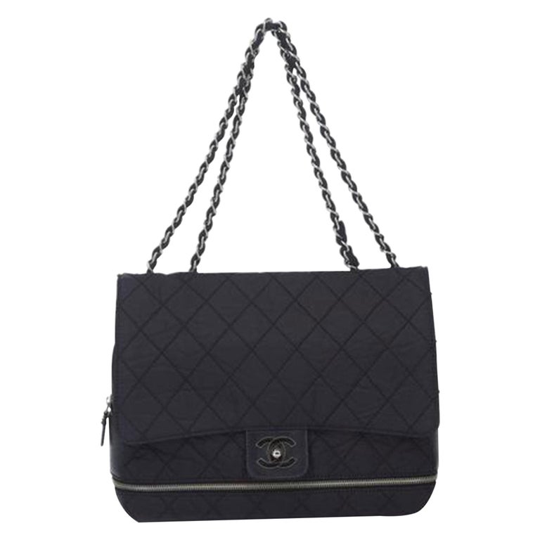Chanel Matelasse Chain Flap Black Nylon Shoulder Bag For Sale at 1stDibs | chanel  matelasse chain shoulder bag, chanel matelasse bag