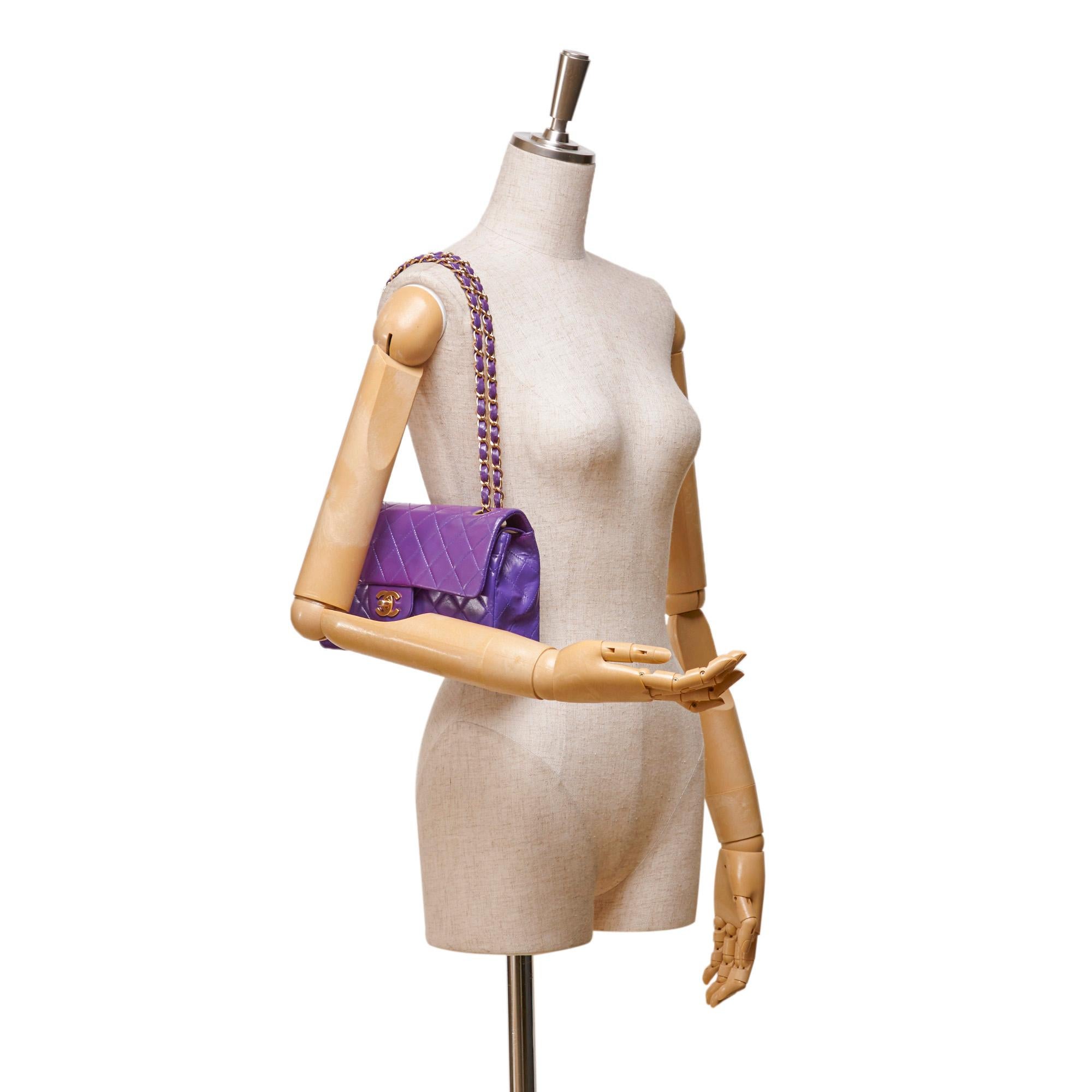 Chanel Matelasse Double Flap Chain Shoulder Bag 4