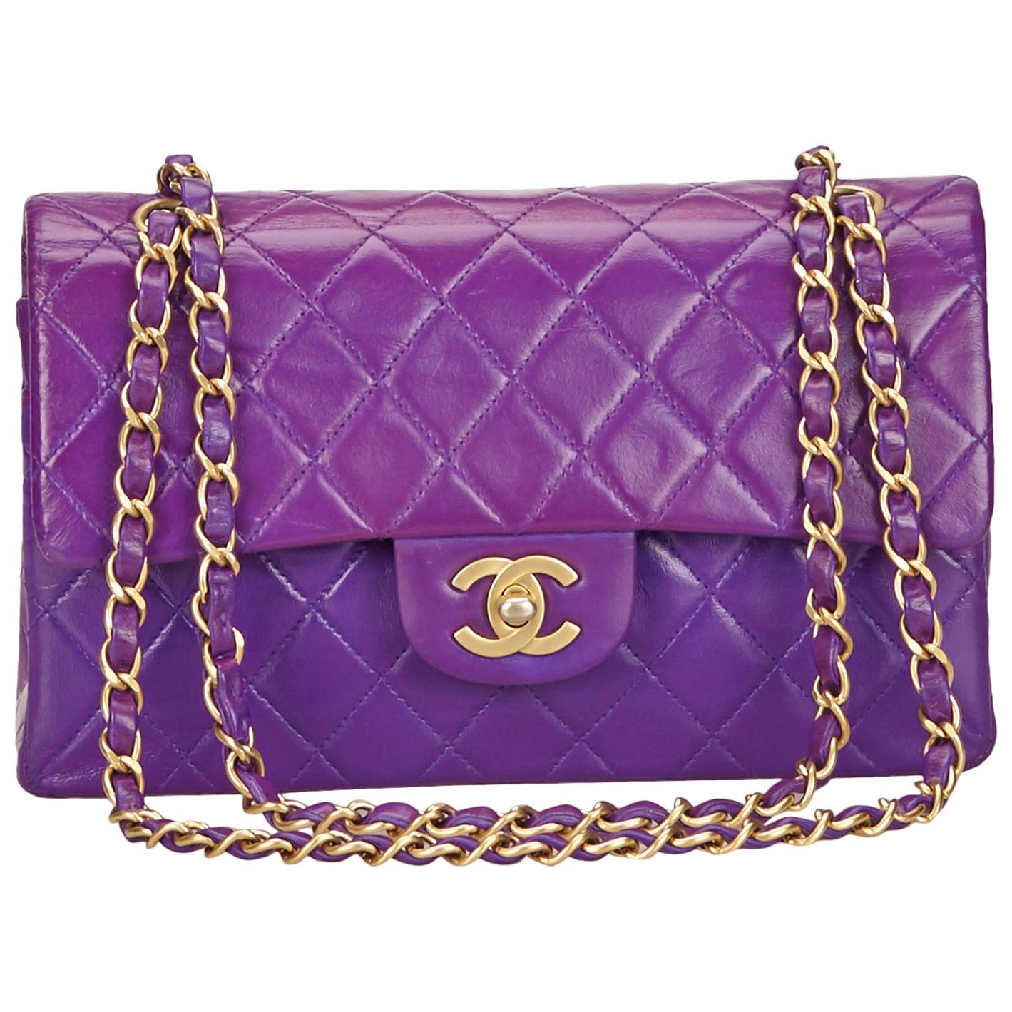 Chanel Matelasse Double Flap Chain Shoulder Bag