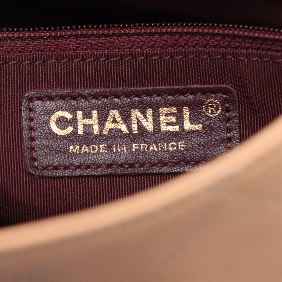 Chanel Matelasse Drawstring Chain Two-Way Shoulder Bag Beige 6