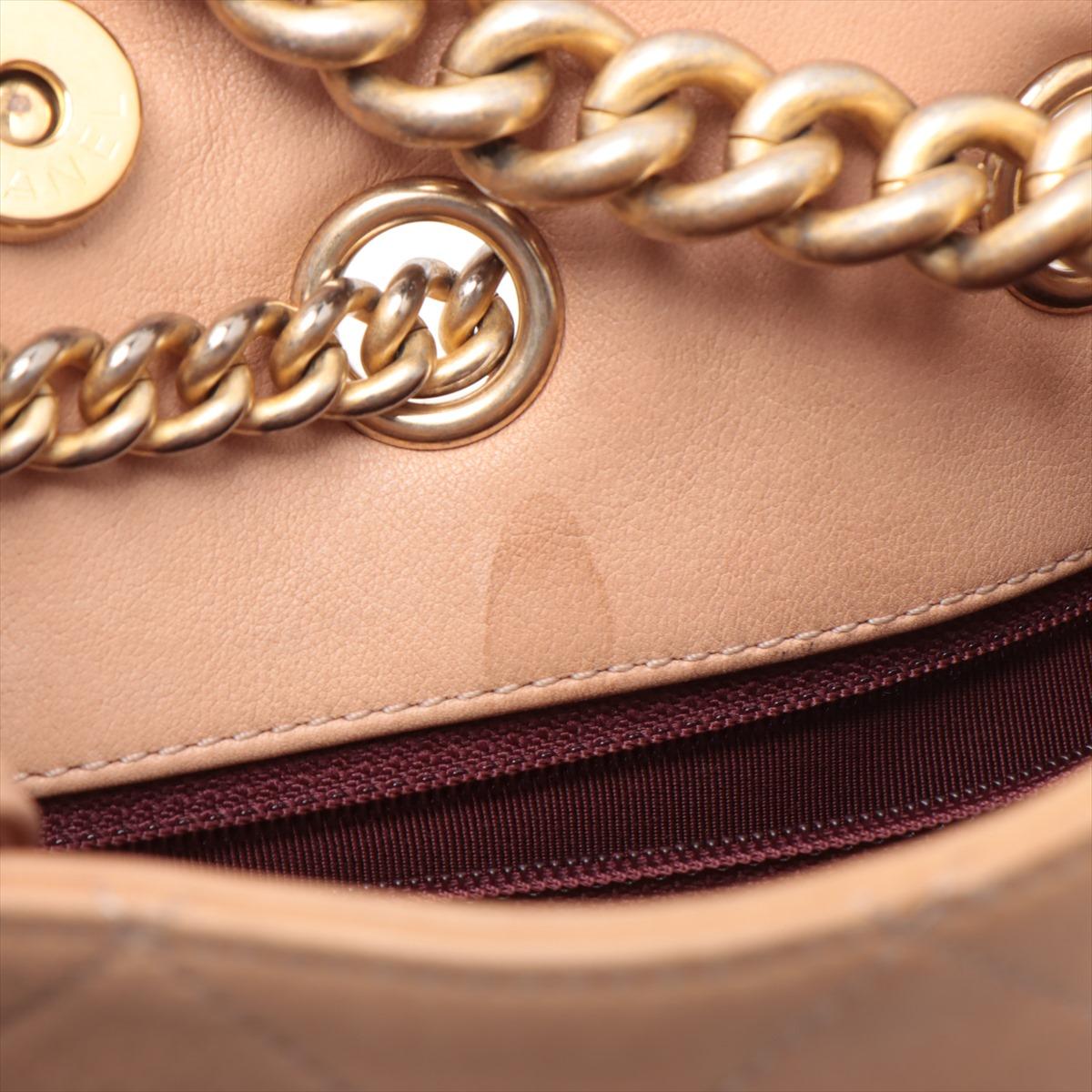 Chanel Matelasse Drawstring Chain Two-Way Shoulder Bag Beige 7