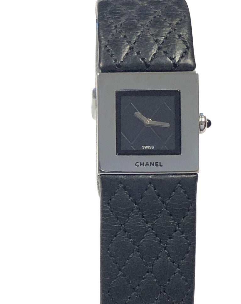 Chanel Matelasse Ladies Steel Wrist Watch at 1stDibs  vintage chanel watch,  chanel watch vintage, chanel swiss watch
