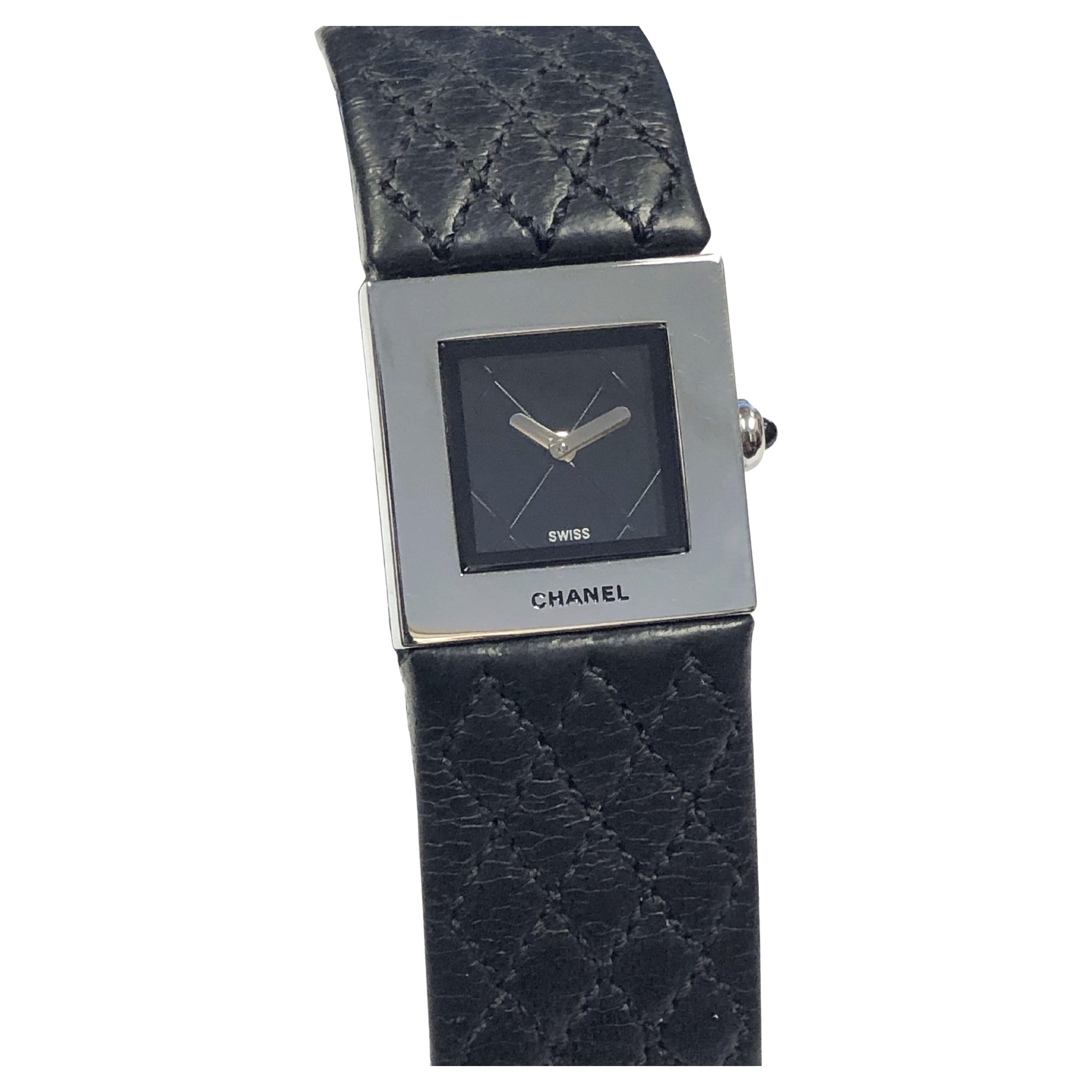 Chanel Matelasse Ladies Steel Wrist Watch at 1stDibs