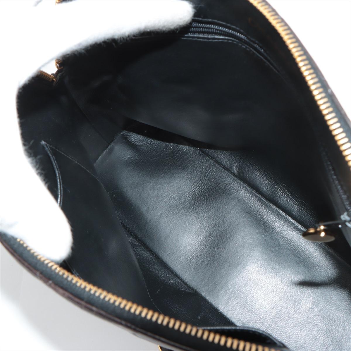 Chanel Matelasse Lambskin Chain Shoulder Bag Black For Sale 4