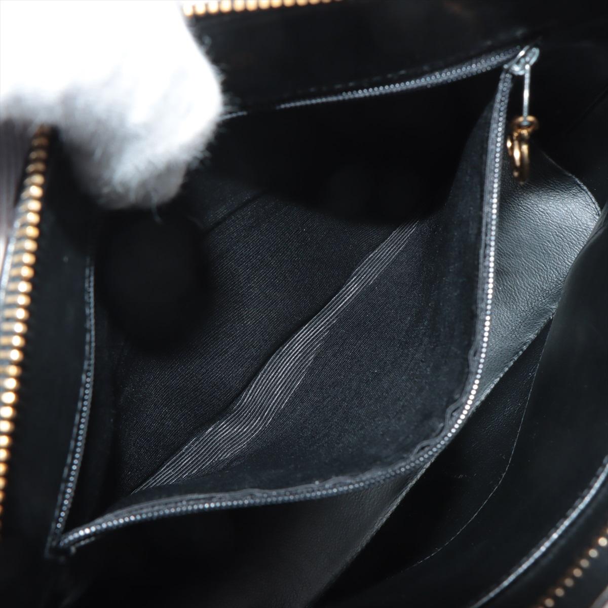 Chanel Matelasse Lambskin Chain Shoulder Bag Black For Sale 5