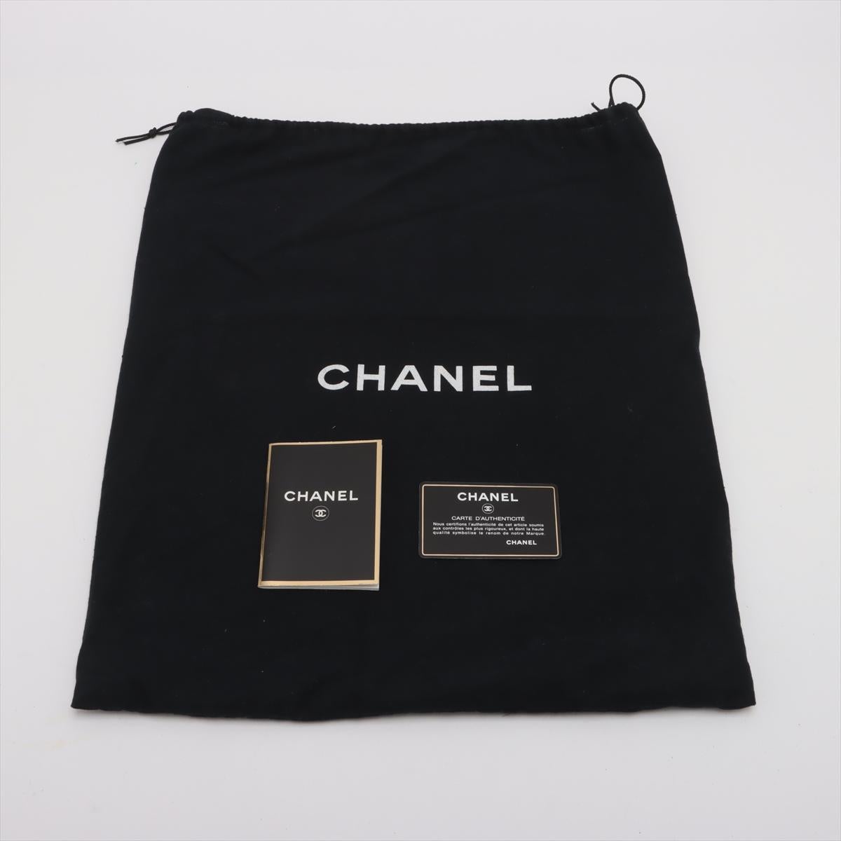 Chanel Matelasse Lambskin Chain Tote Bag Black 14