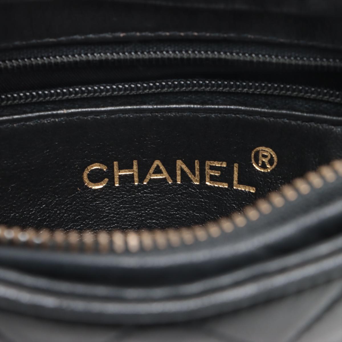Chanel Matelasse Lambskin Tassel Shoulder Bag Black 5