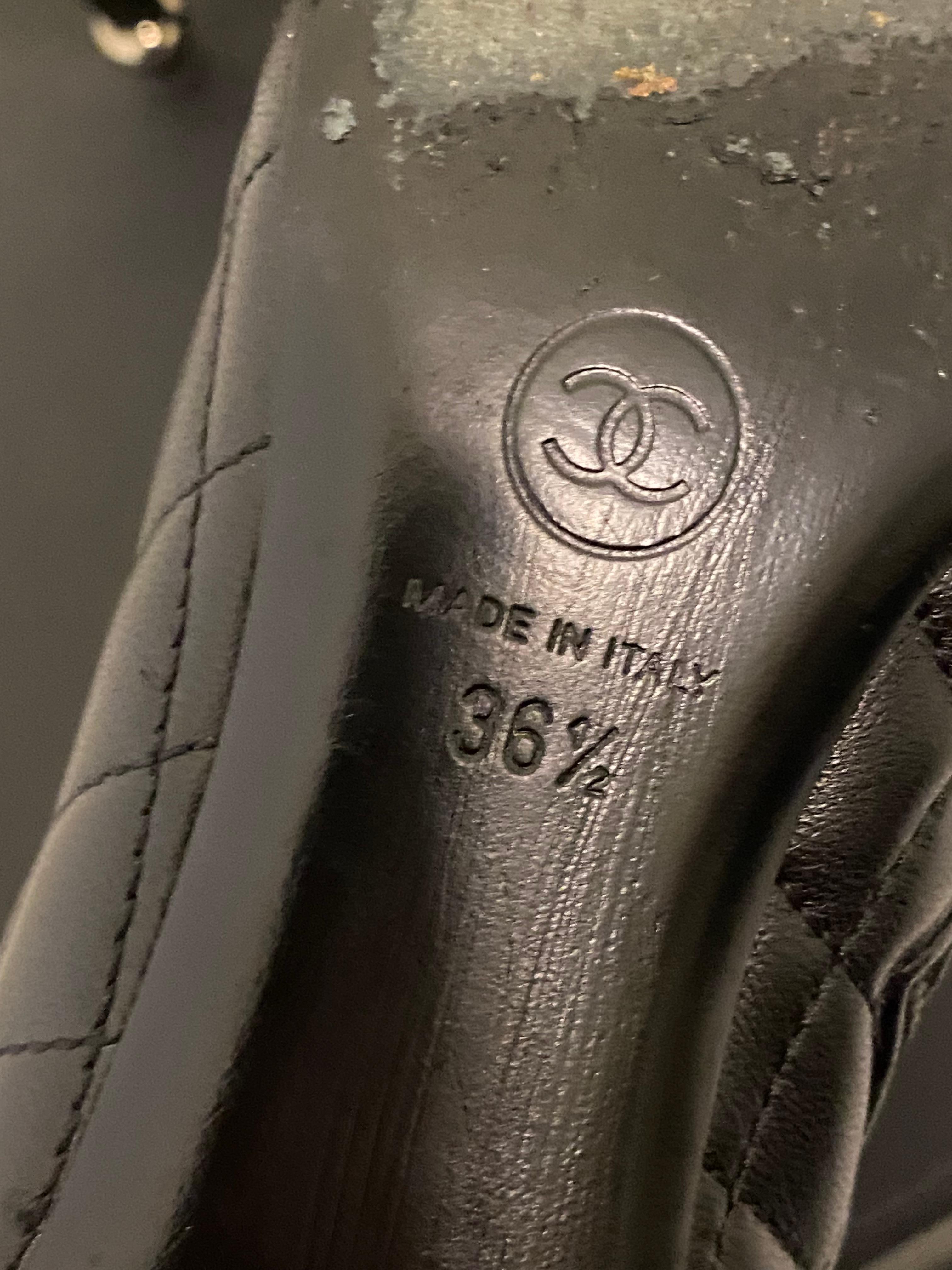 Chanel Matelasse Leather Ankle Boots For Sale 2