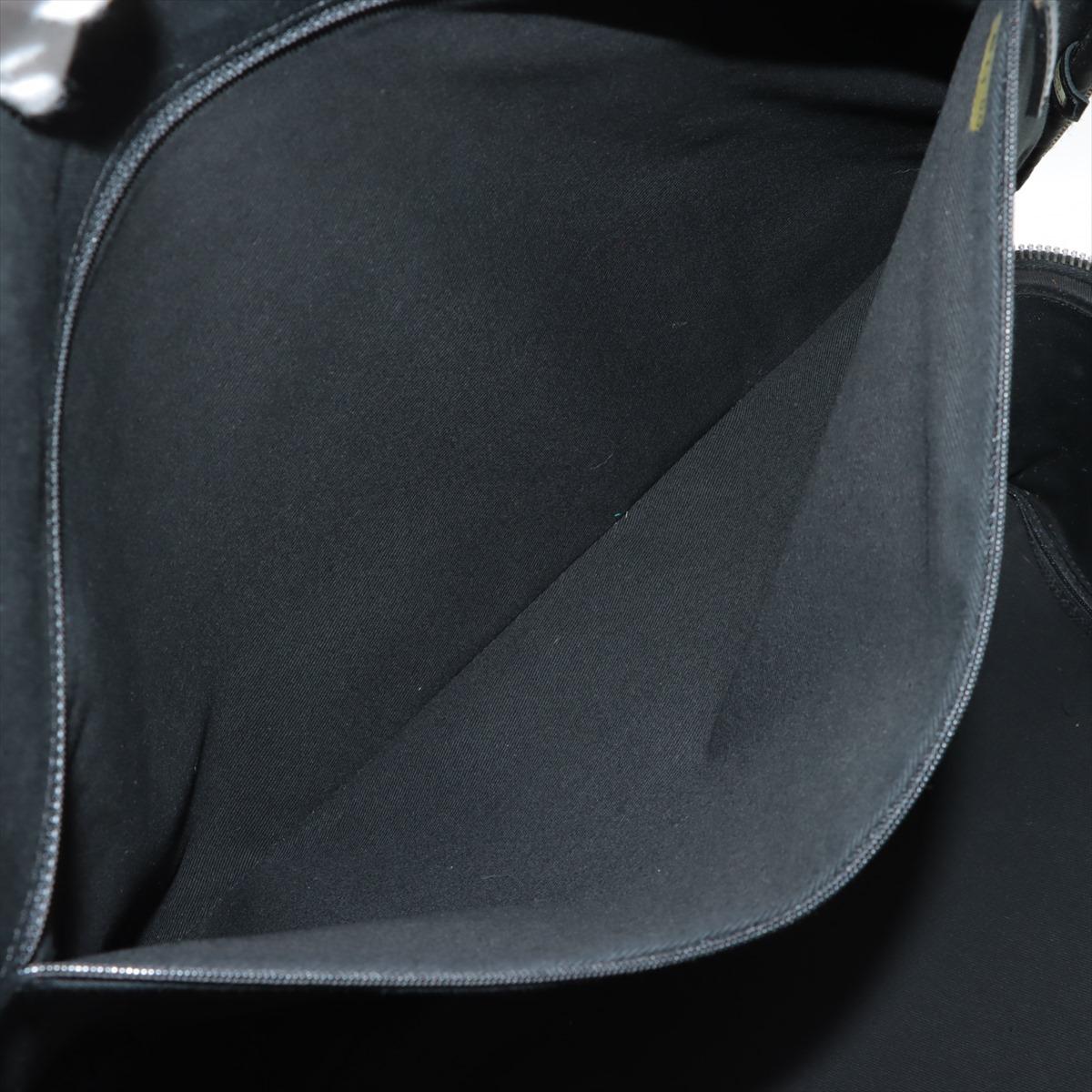 Chanel Matelasse Nylon Leather Carry Suit Case Black Paris York Line 4