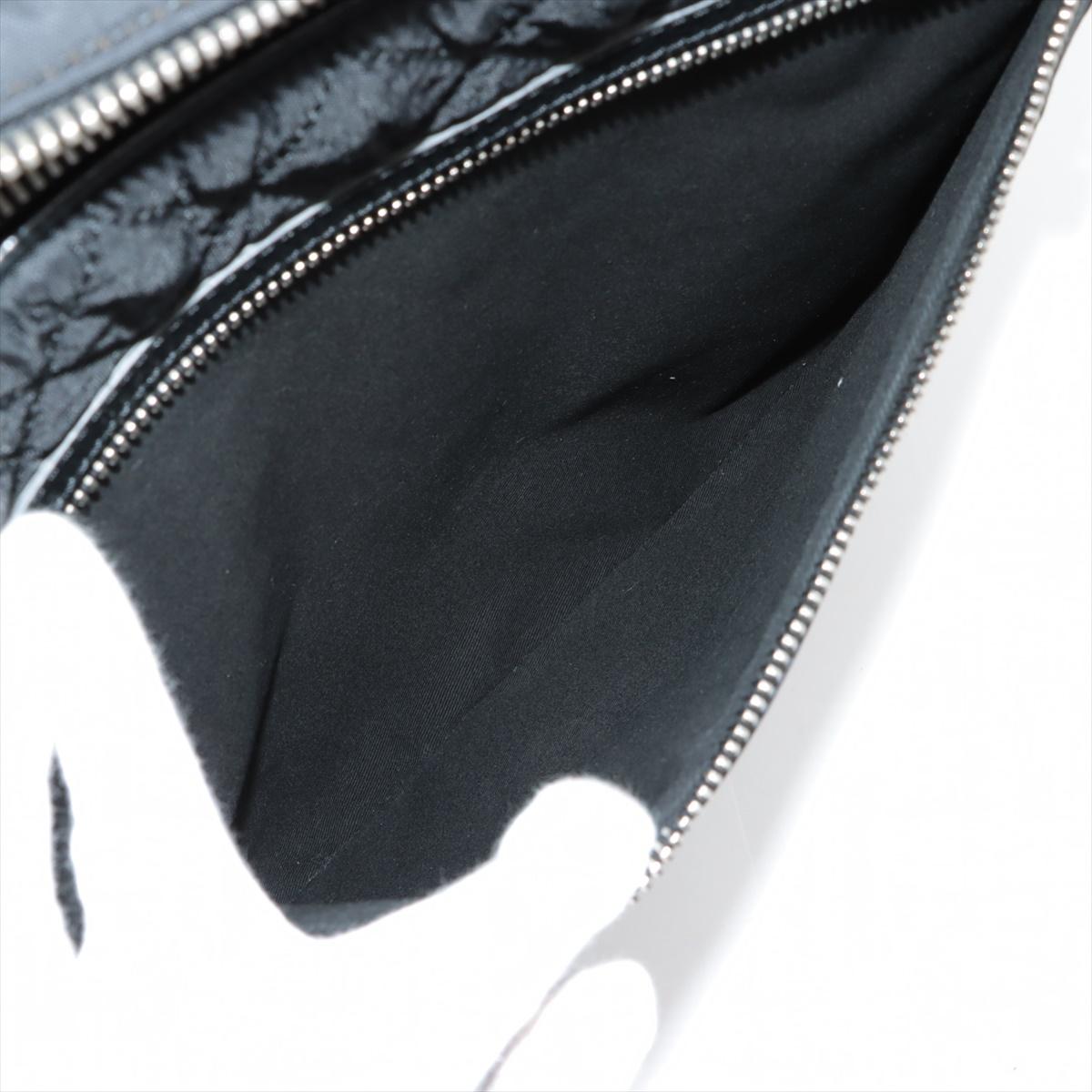 Chanel Matelasse Nylon Leather Carry Suit Case Black Paris York Line 5