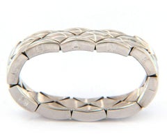 Chanel Matelasse Quilted Flex Band Ring in 18K White Gold