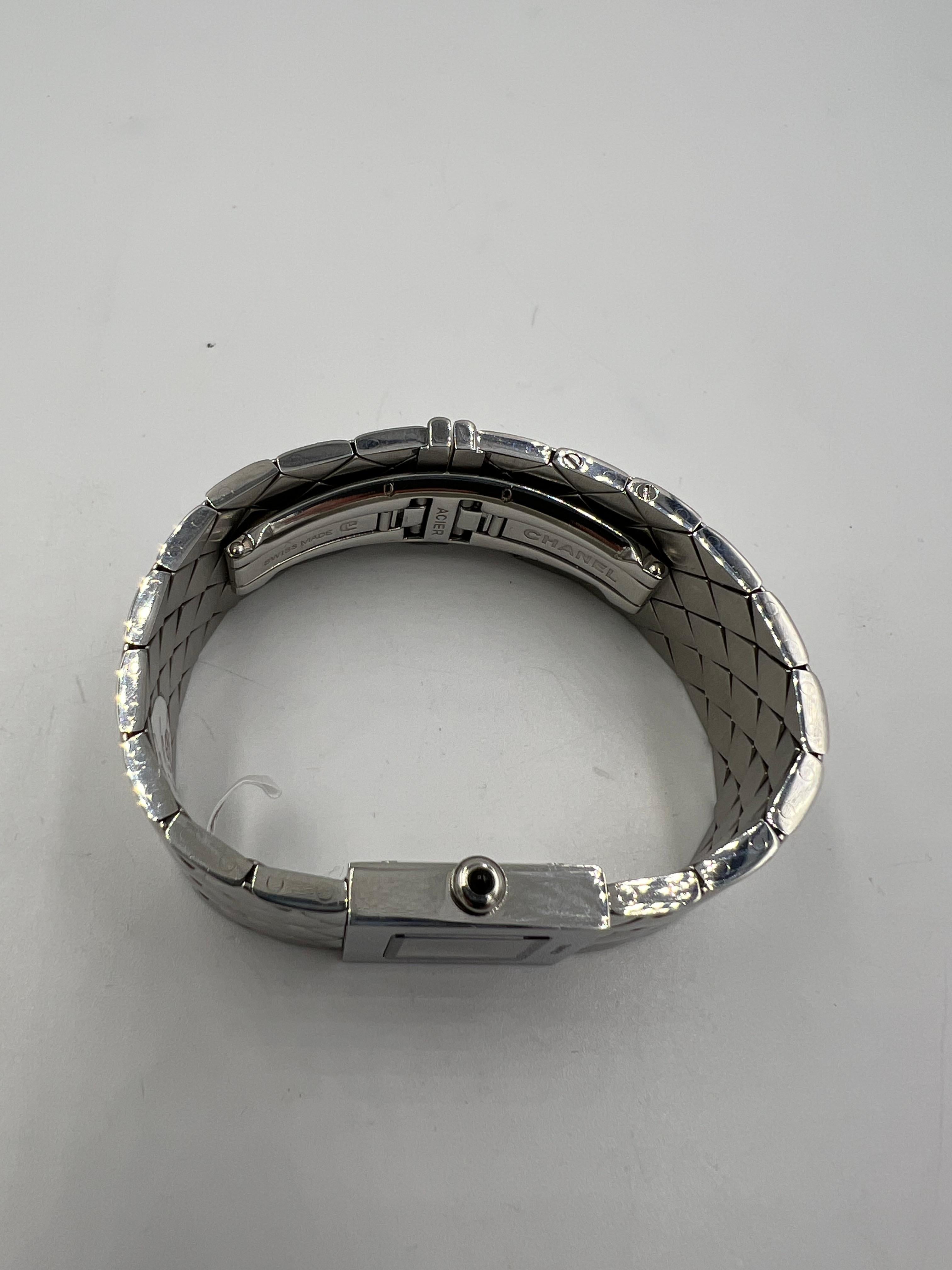 Chanel Matelasse Quilted Stainless Steel Wristwatch 4