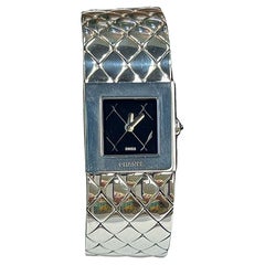 Chanel Matelasse Quilted Stainless Steel Wristwatch