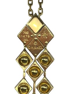 Chanel Matelassé Vintage Yellow Gold 18K Necklace