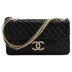 Chanel Matelasse Westminster Leather Faux Pearl Chain Shoulder Bag