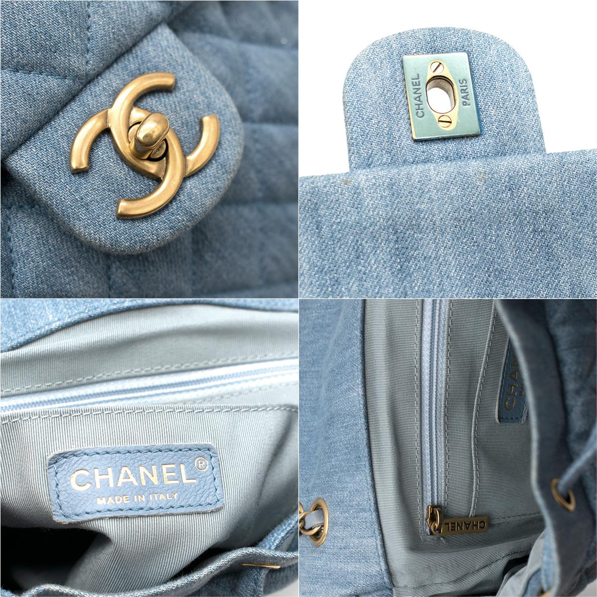 Chanel Matrasse denim backpack For Sale 1