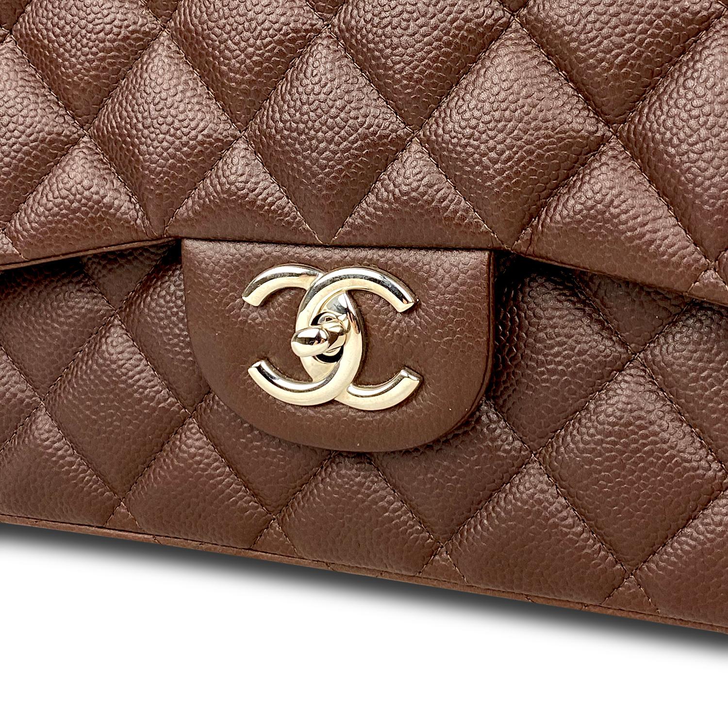 Chanel Maxi Brown Classic/Timeless Double Flap Bag 1
