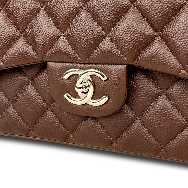 Chanel Maxi Brown Classic/Timeless Double Flap Bag