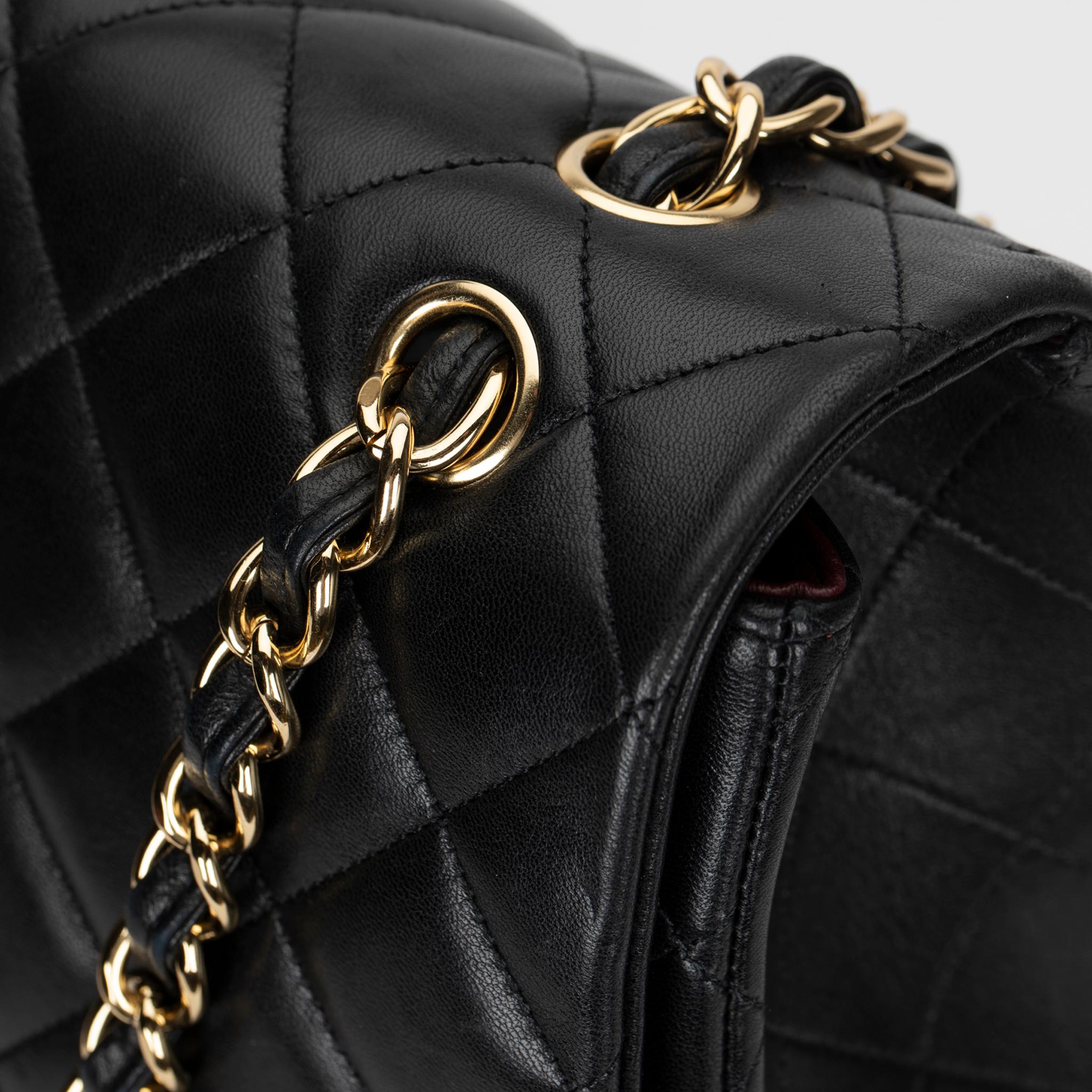 Chanel Maxi Classic Flap Black Quilted Lambskin Leather Gold-Tone Hardware 3