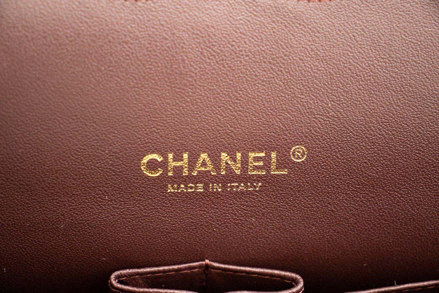 CHANEL Maxi Classic Handbag Grained Calfskin Double Chain Flap Shoulder Bag For Sale 11