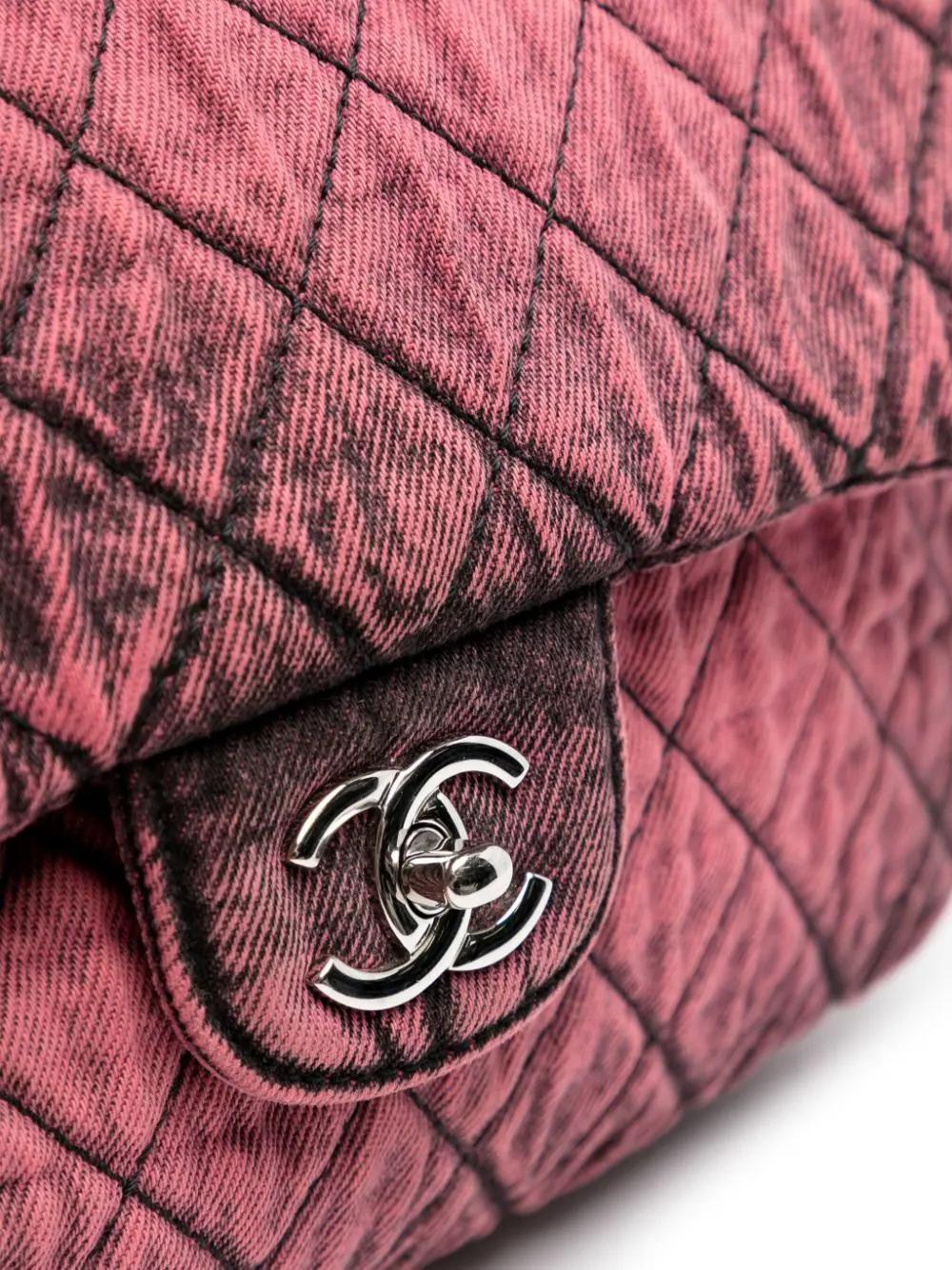 Chanel Maxi Denimpression Classic Flap Bag en vente 1