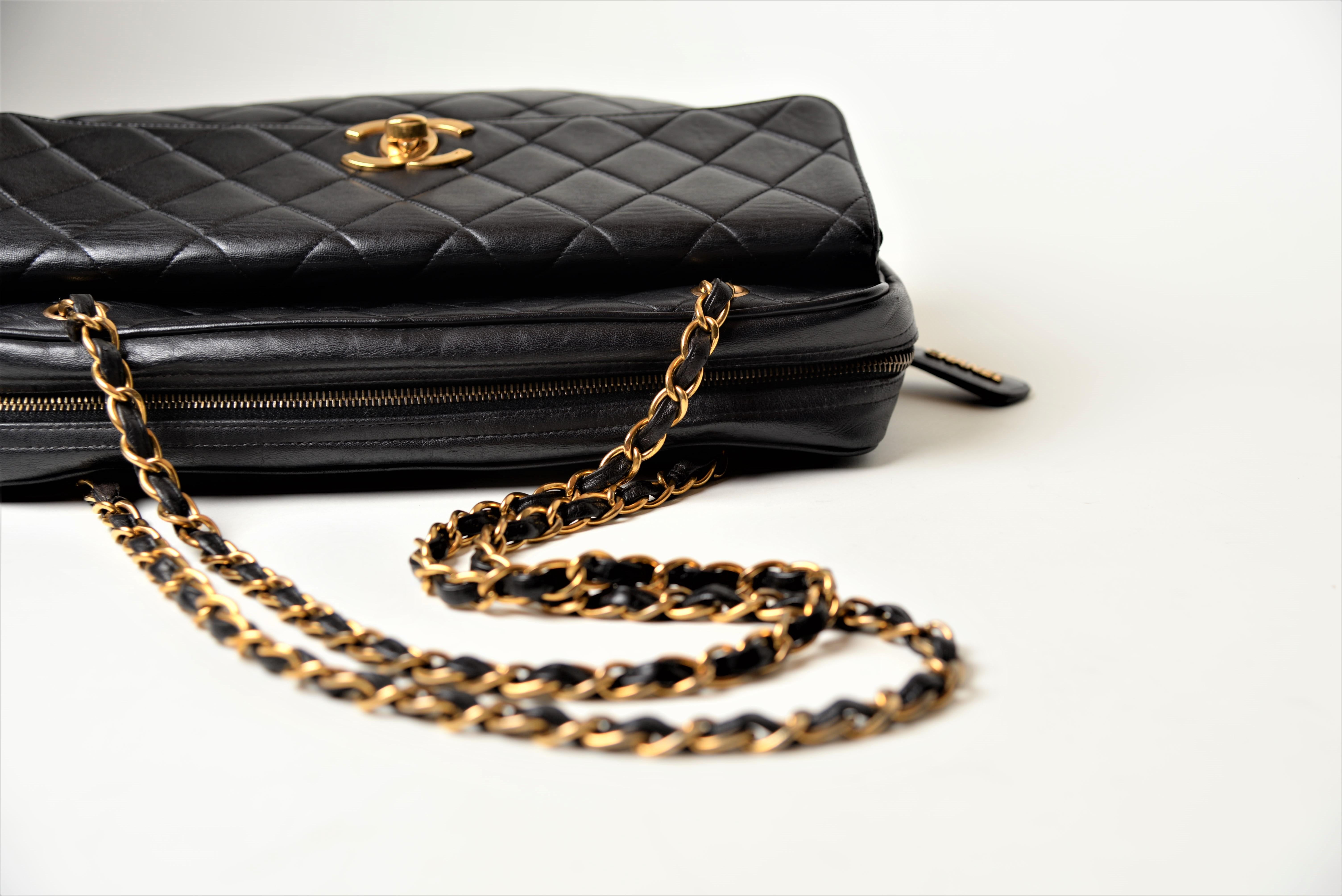 Chanel Maxi Flap Bag Camera Case Vintage For Sale at 1stDibs chanel