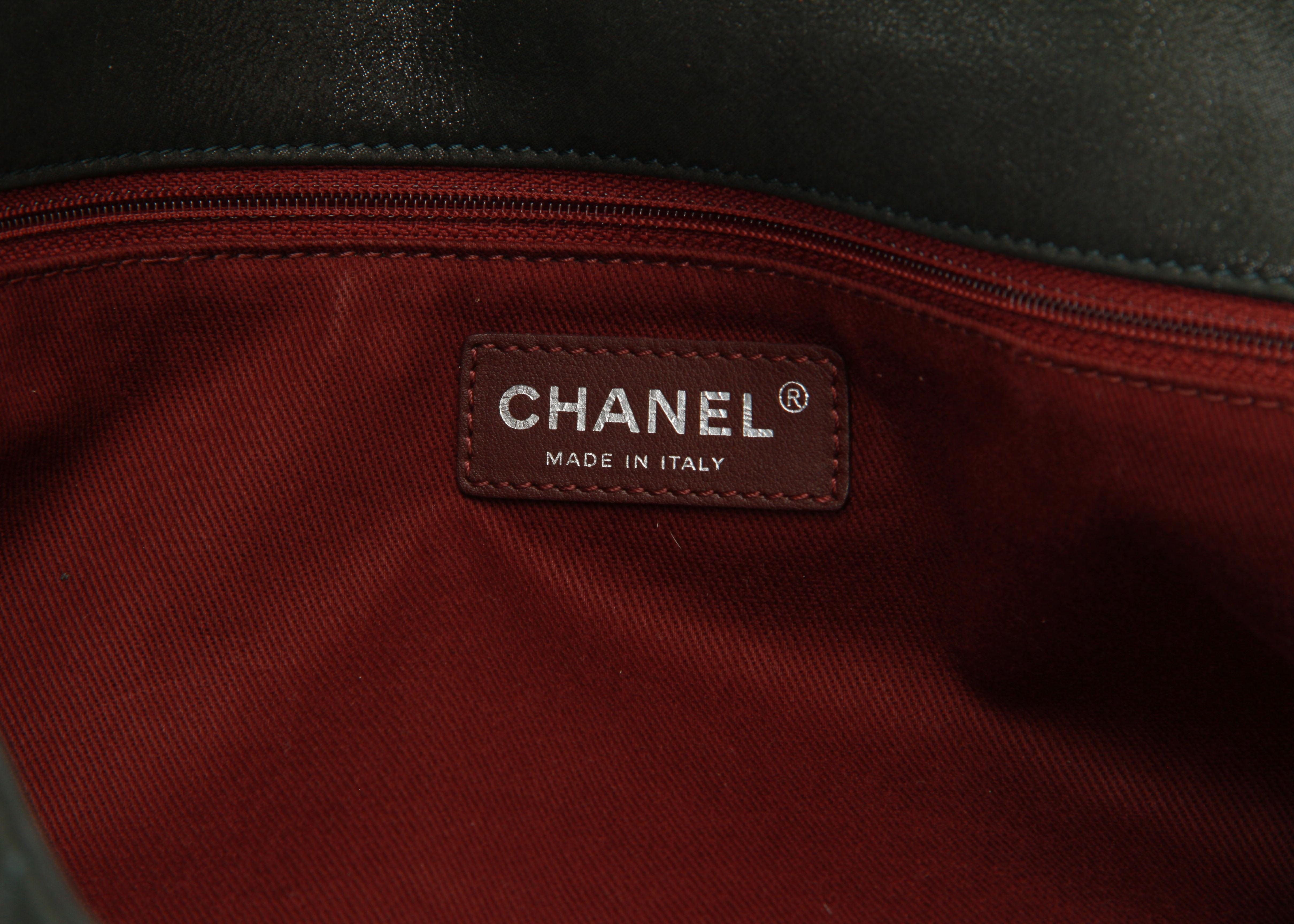 Chanel Maxi Glazed Green Brown Flap Bag 1