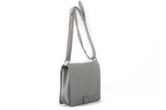 Chanel Maxi Grey Caviar Boy Bag