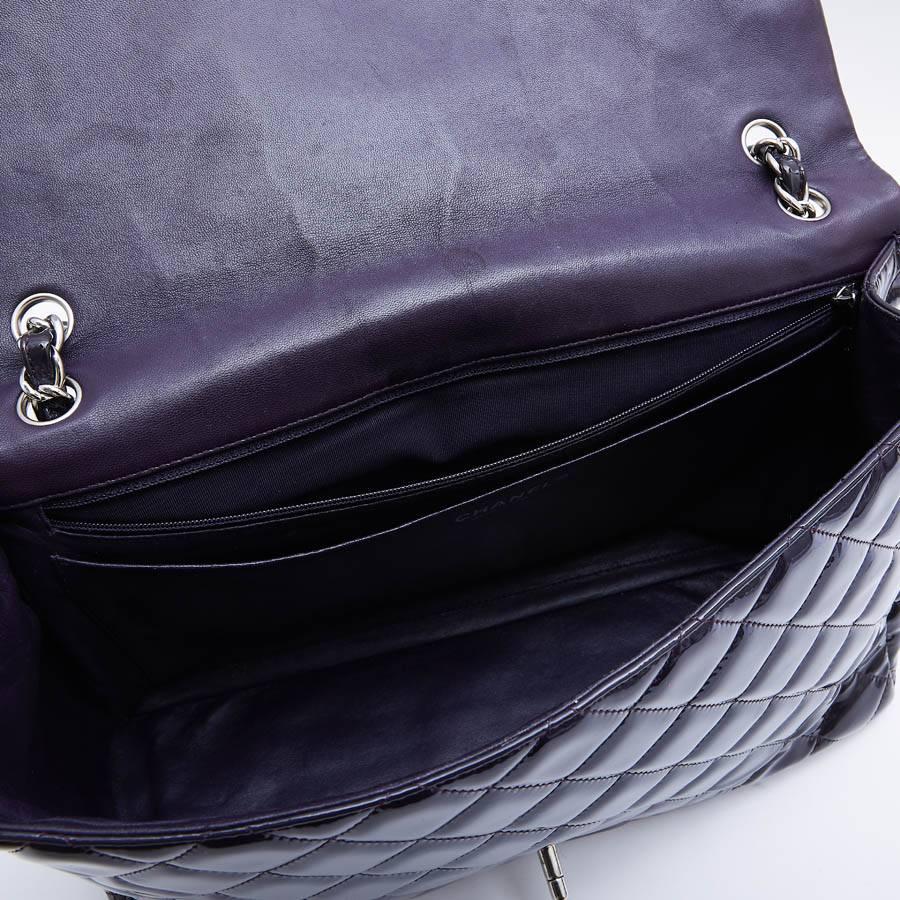 Women's CHANEL Maxi Jumbo Bag in Purple Patent Leather