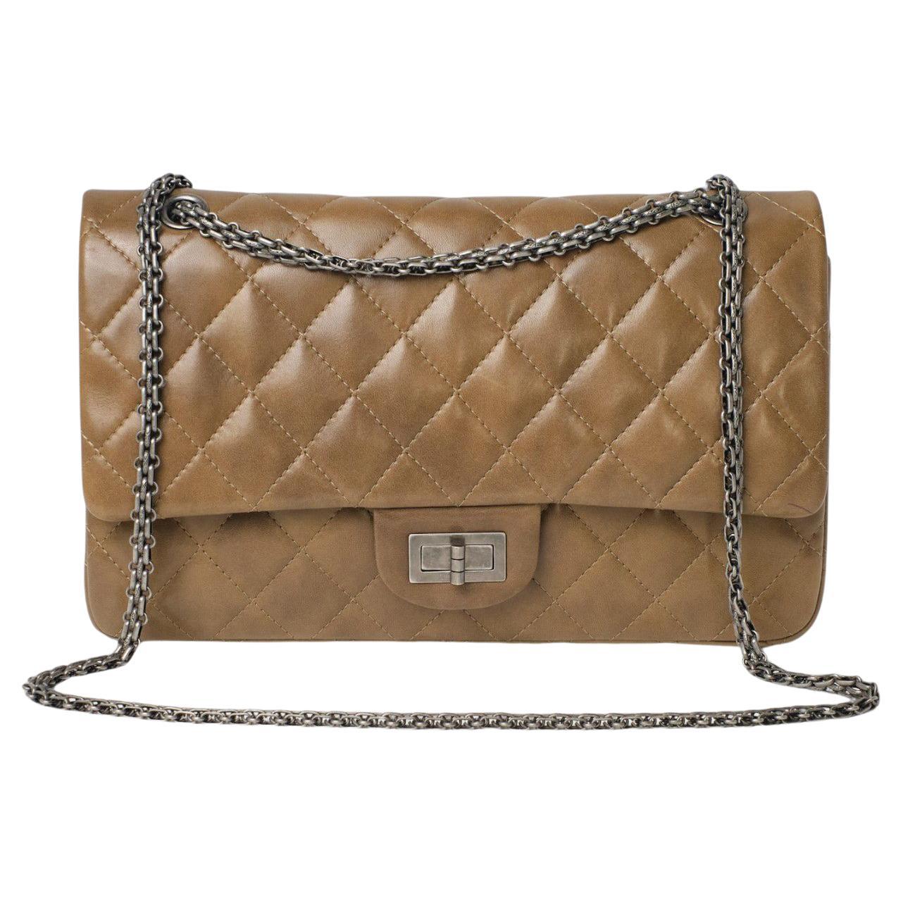 Chanel Maxi Jumbo Reissue Double-Flap Green For Sale