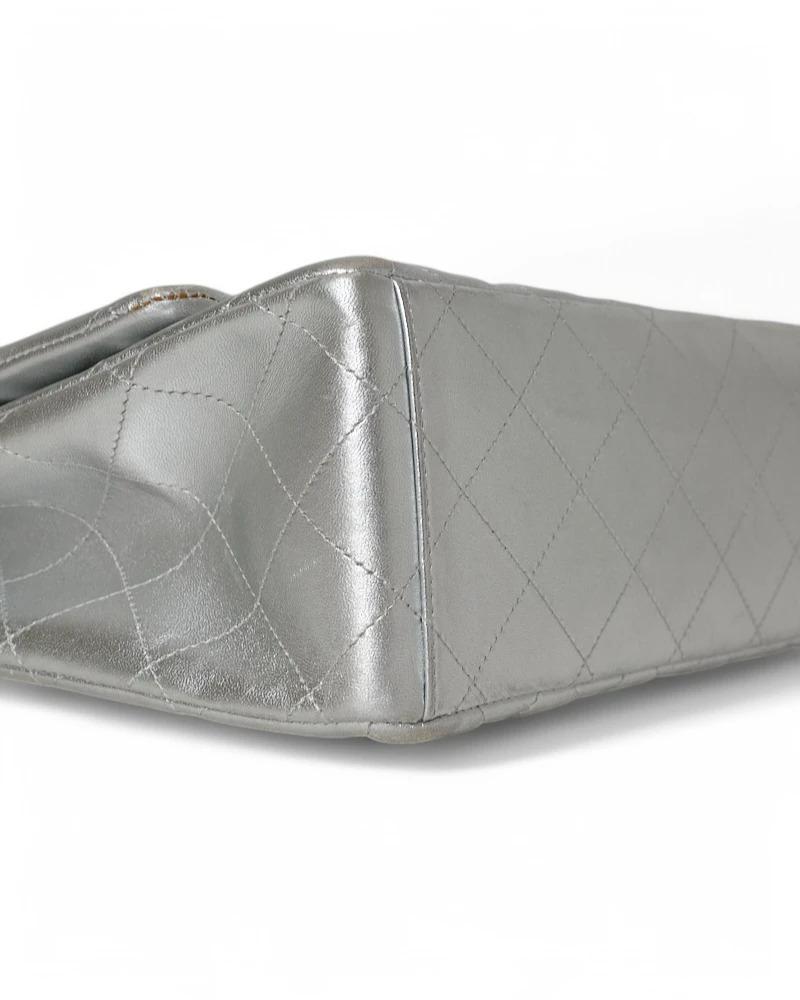Chanel Maxi Jumbo Timeless Silver For Sale 3