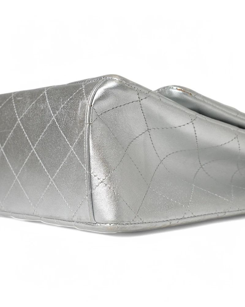 Chanel Maxi Jumbo Timeless Silver For Sale 4