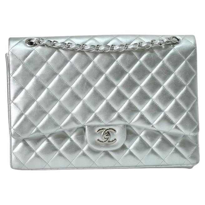 Chanel Maxi Jumbo Timeless Silver