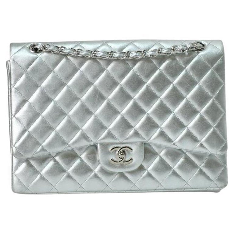 Chanel Maxi Jumbo Timeless Silver