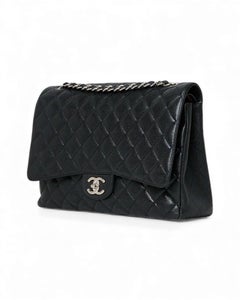 Chanel Maxi Jumbo Zeitlos Kaviar Nera