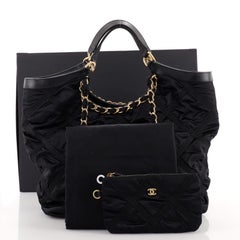 Chanel Maxi Shopping Bag Nylon with Grosgrain