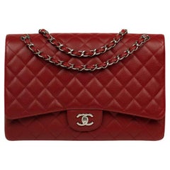 CHANEL, Maxi Timeless Jumbo in red leather