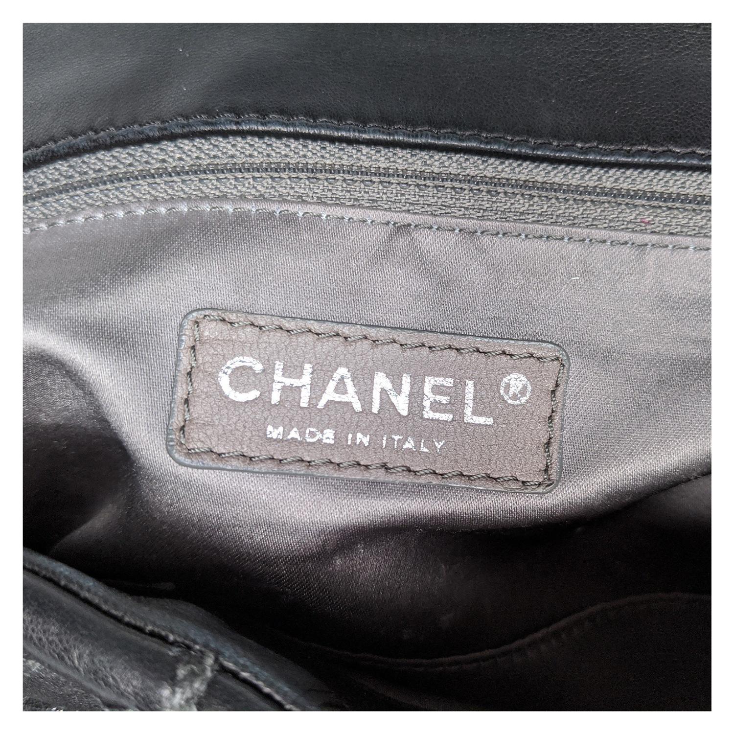 Chanel Maxi Tweed Doppelnaht Klappentasche 5